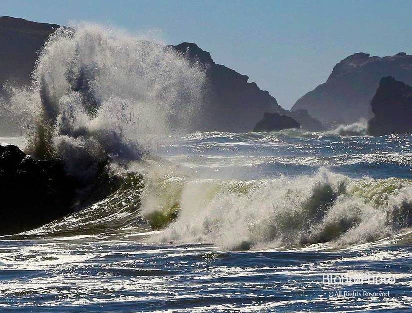 Angry Sea, Goat Rock Beach, Calif.