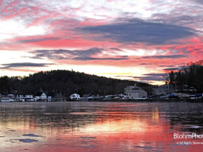 Frozen Sunapee Harbor