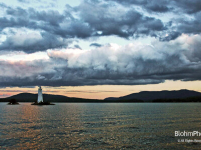 Lake Sunapee Sunset and Storm Clouds