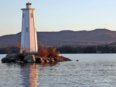 Loon Lighthouse and Mount Sunapee
