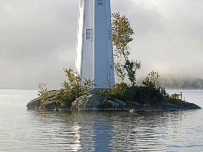 Loon Lighthouse in Fog