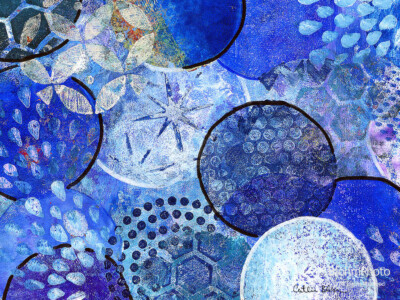 Orbs in Blue