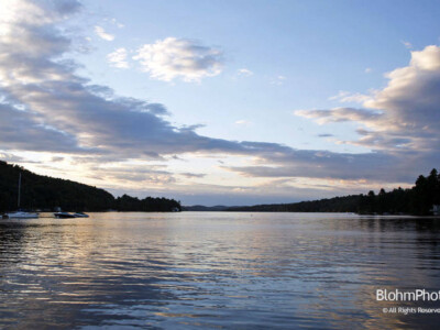 Sunset Over Newbury Harbor