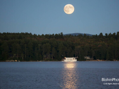 Super Full Moon and MV Mount Kearsarge