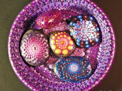 Turquoise Plate and Stones